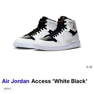 Jordan Access White and Black Sneakers